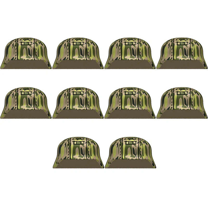 WW2 German M35 Camouflage Helmet Custom Accessory Set
