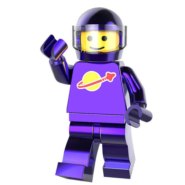 Blue Spaceman (Chrome) Minifigure