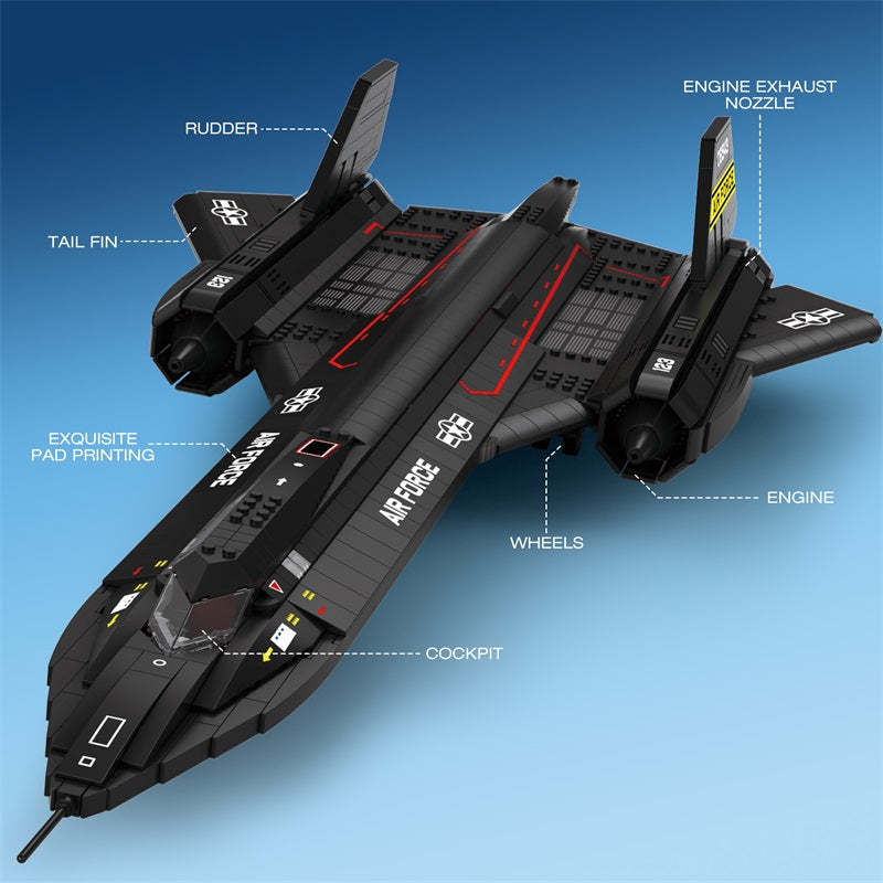 SR-71 Blackbird Reconnaissance Aircraft Building Set