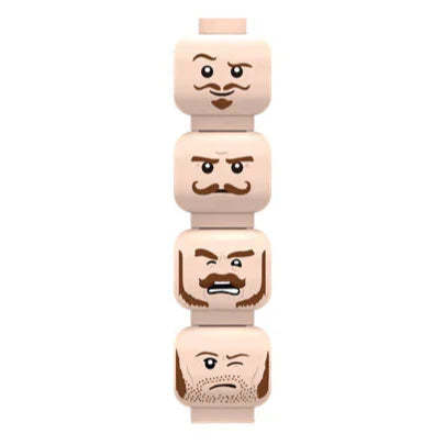 Military Minifigure Expression Heads Custom Accessory