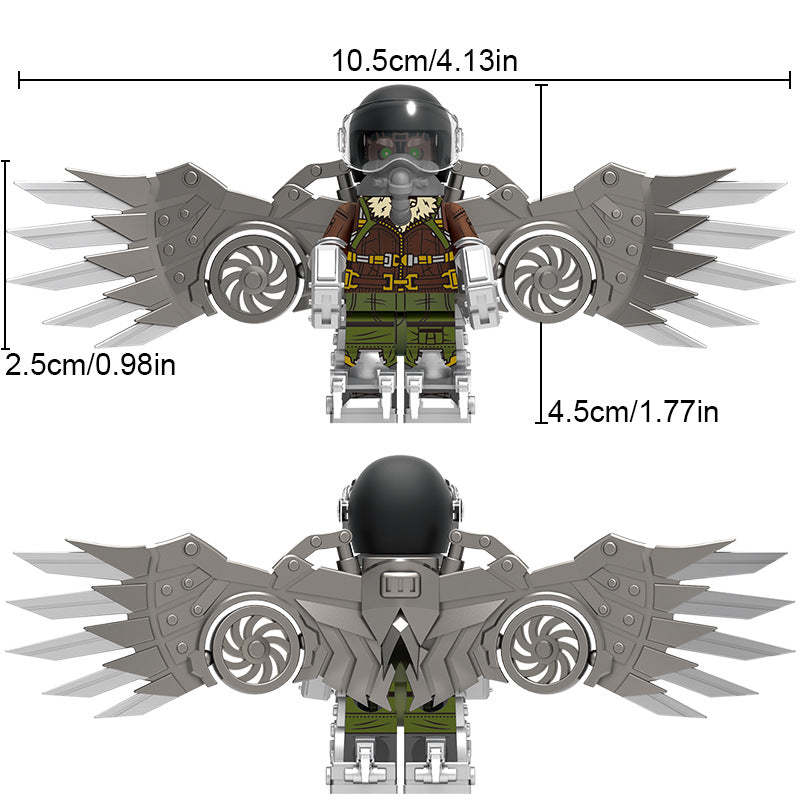 Vulture (MCU) Custom Marvel Superhero Minifigure