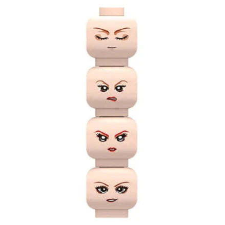 Camouflage Minifigure Heads Custom Accessory