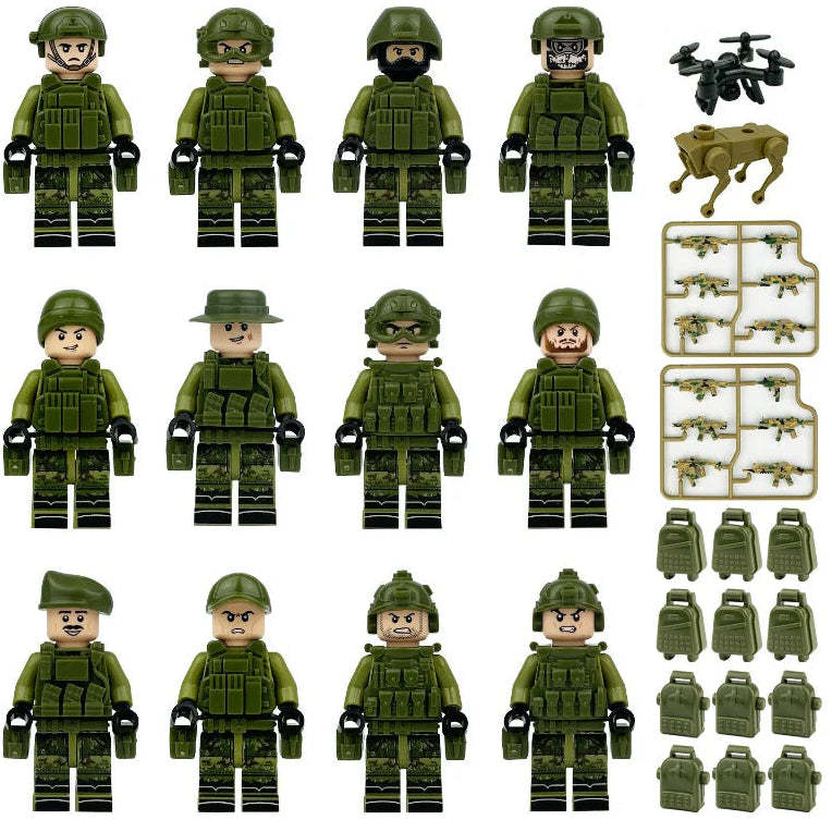 Russian Field Unit Minifigure Bundle Set