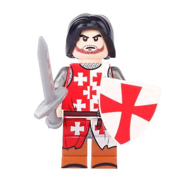 English Knight From Lego Castle Custom Soldier Minifigure