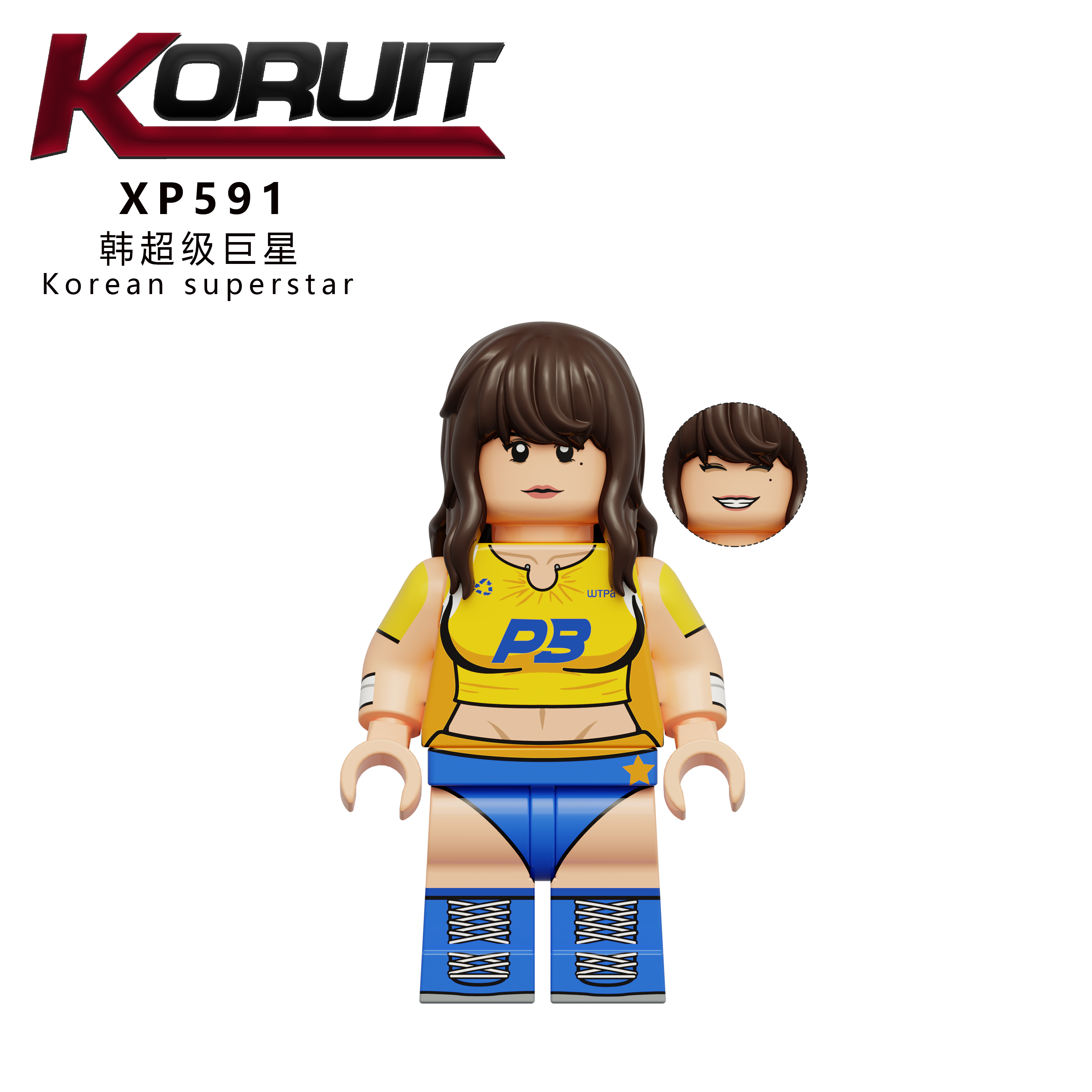 City Girls Korean Superstar American Cheerleader Minifigure KT1080