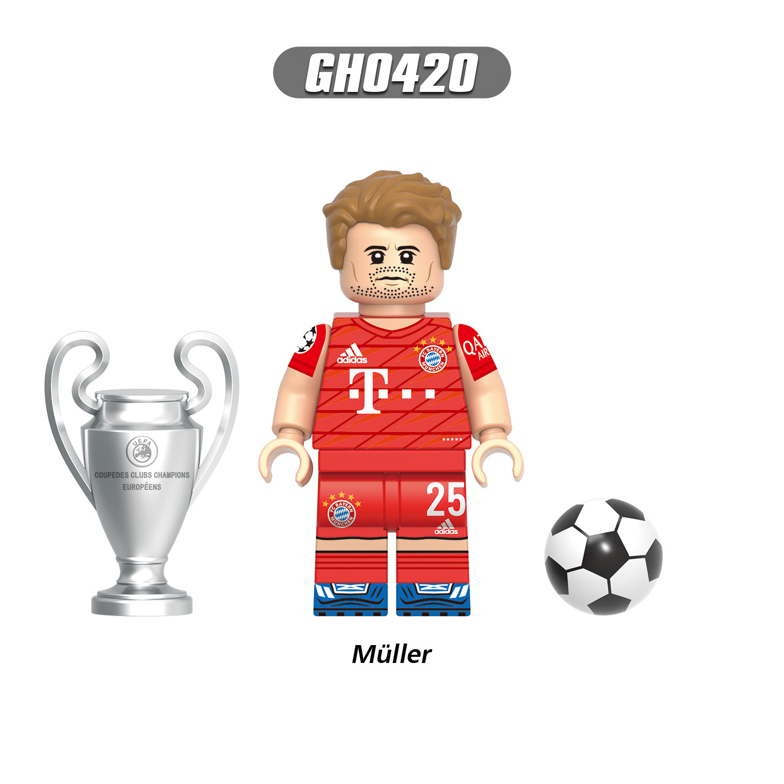Football Soccer Superstars Champions League Minifigure Ronaldo Messi Modric G0156