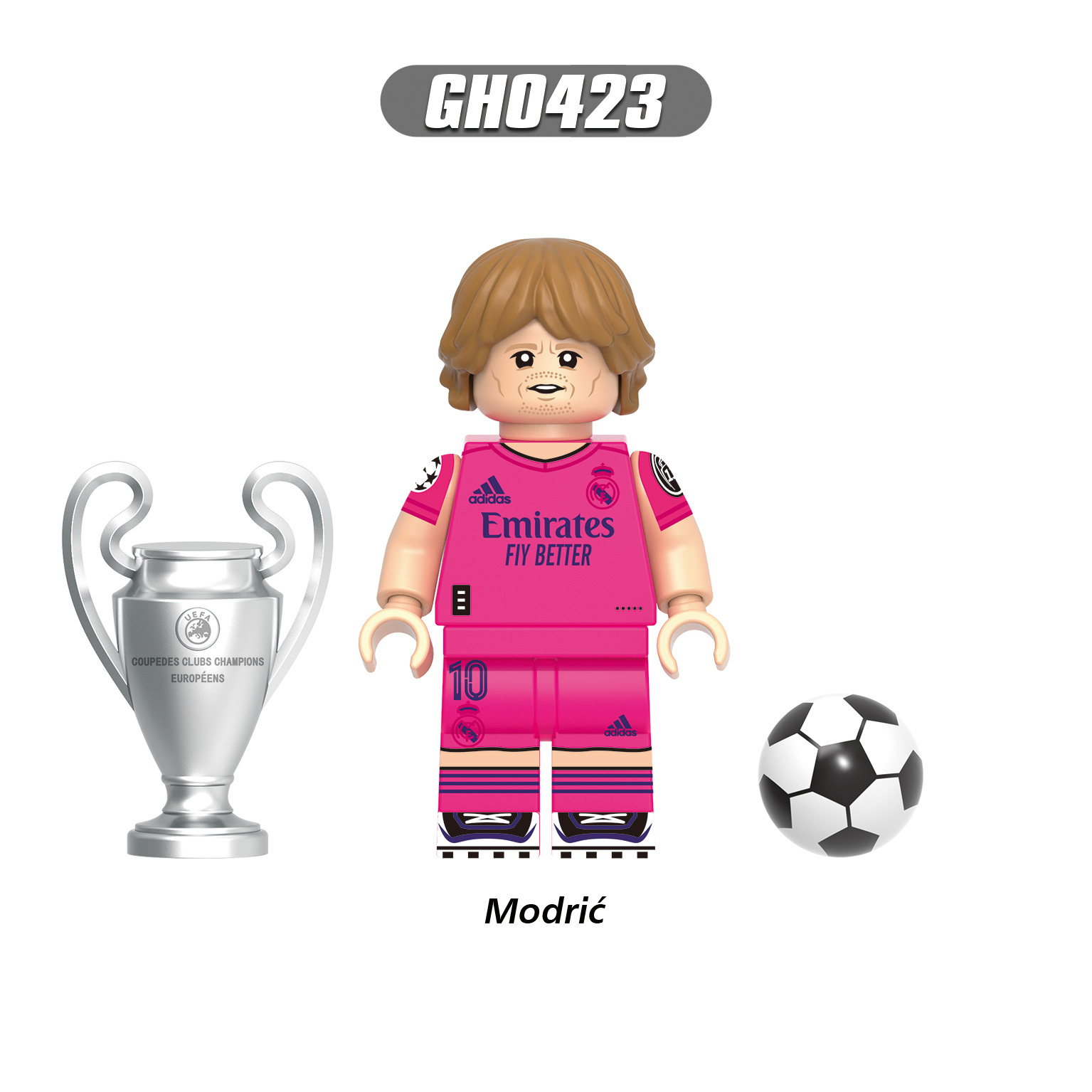 Football Soccer Superstars Champions League Minifigure Ronaldo Messi Modric G0156