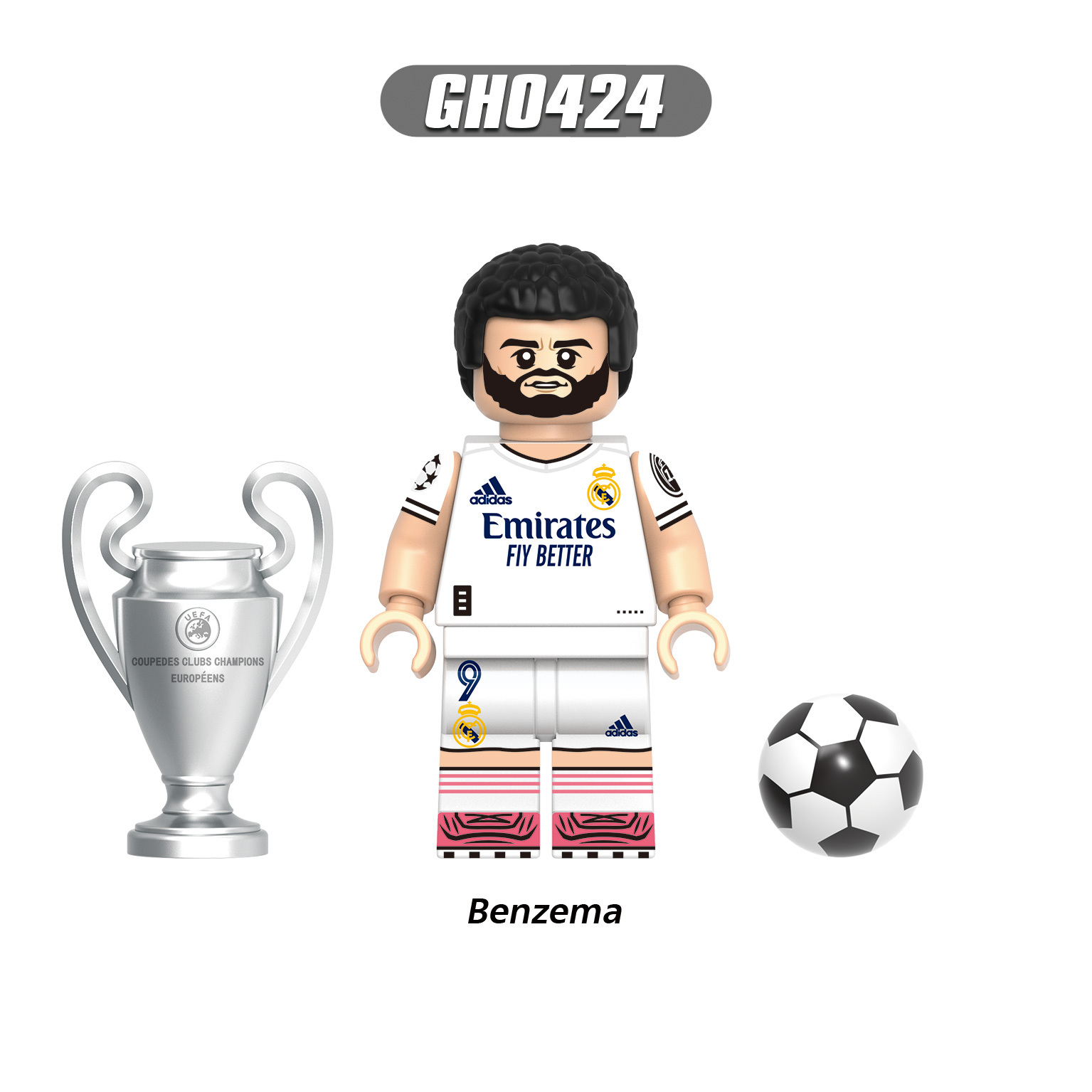 Football Soccer Superstars Champions League Minifigure Ronaldo Messi Modric G0156