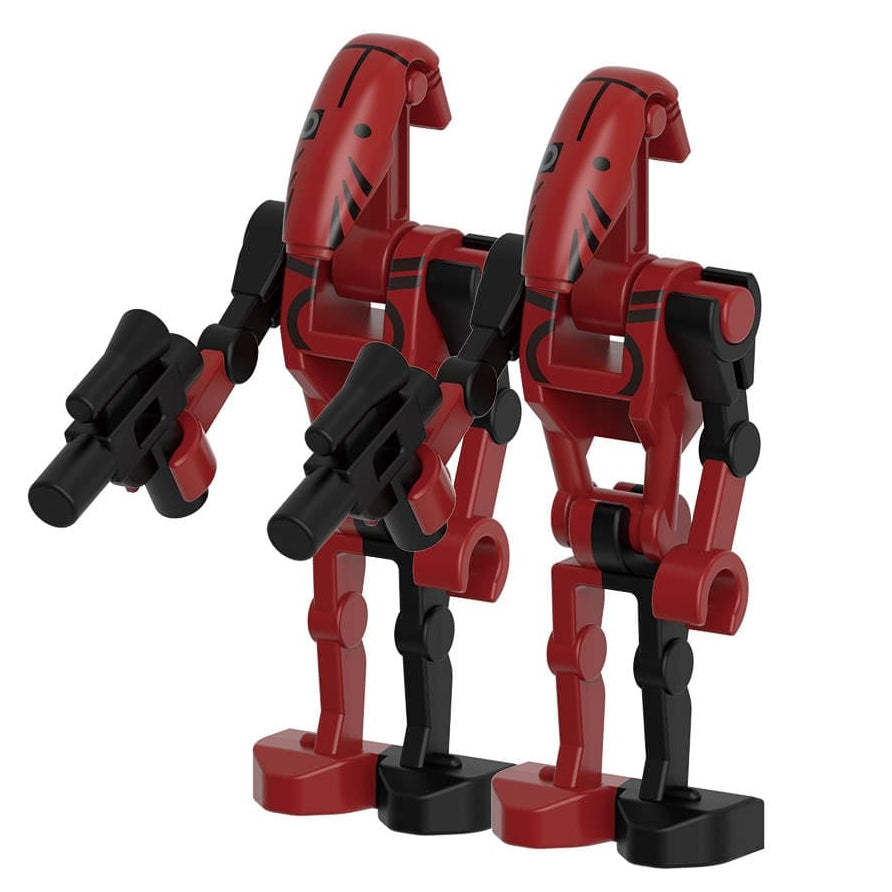 2 x Mister Bones Battle Droid custom Star Wars Minifigure