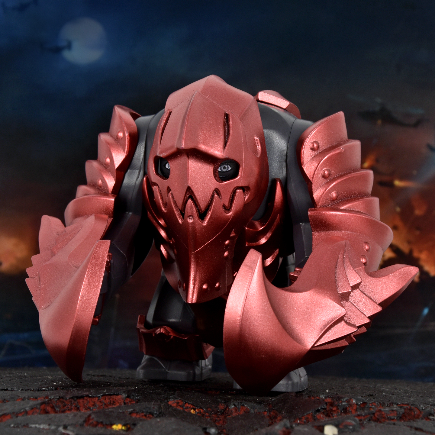 Red Armoured Troll Lord of the Rings Large Minifigures DXMH3019-3021
