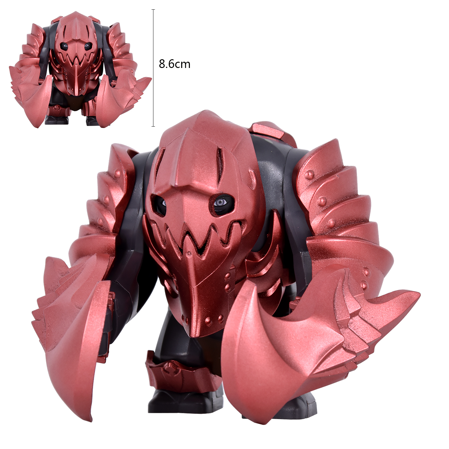 Red Armoured Troll Lord of the Rings Large Minifigures DXMH3019-3021