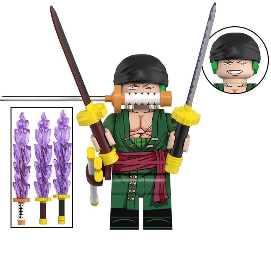 Roronoa Zoro Custom One Piece Anime Minifigure