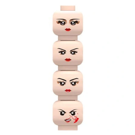 Female Minifigure Heads Expressions Custom Accessory
