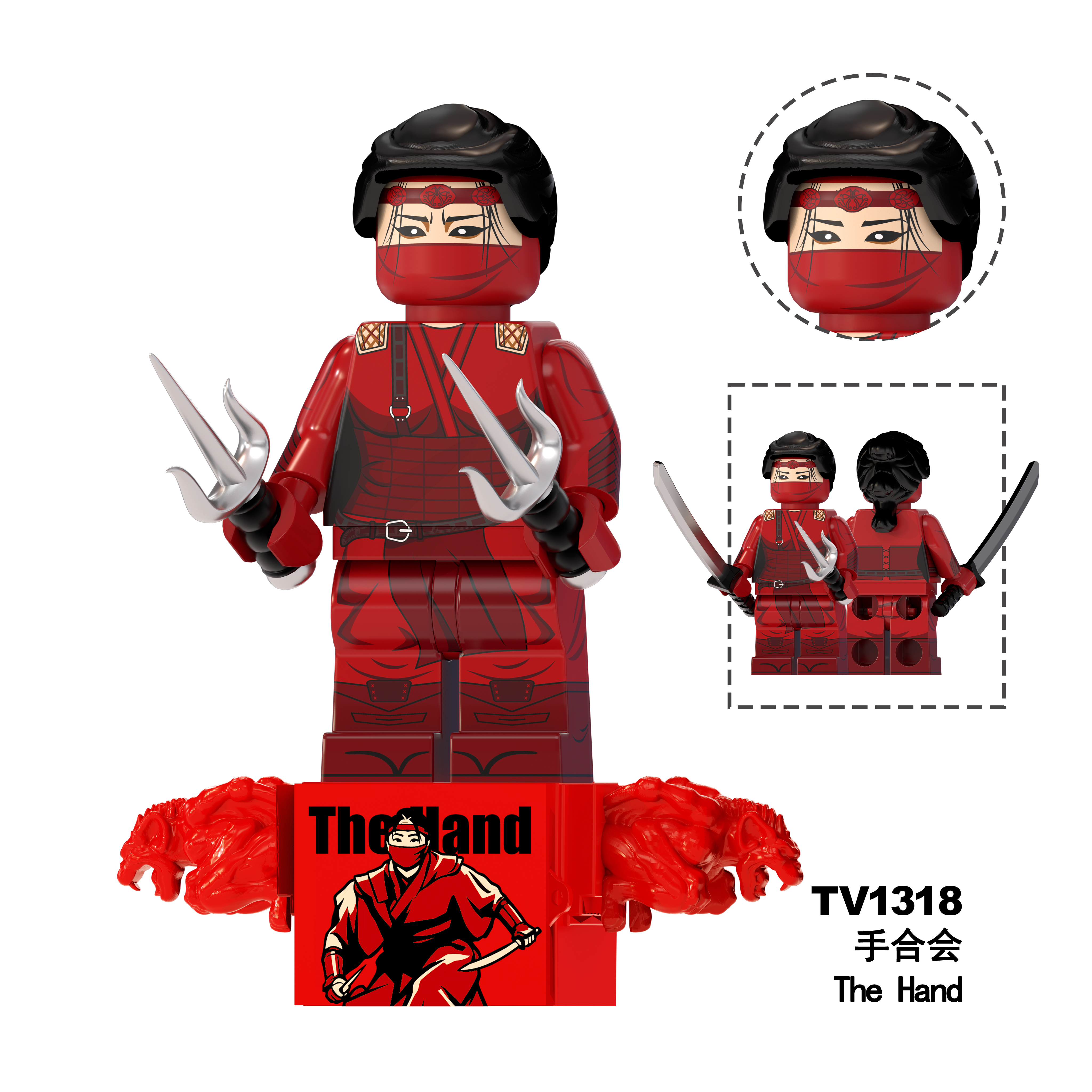 Spider-Man Daredevil The Hand Punisher Custom Marvel Superhero Minifigure Set TV6238