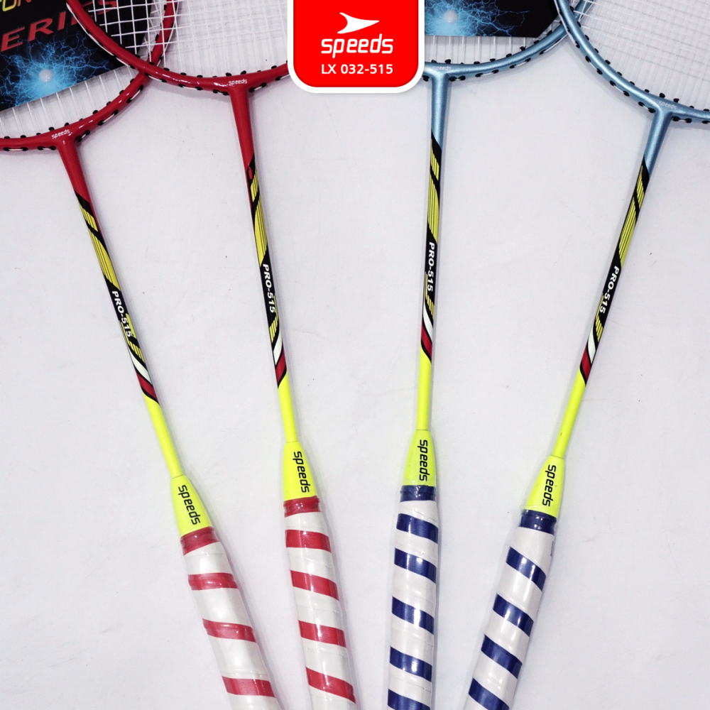 SPEEDS Raket Bulu Tangkis Raket Racket Badminton Original 1 Set isi 2 Pcs Free Tas LX 032-515
