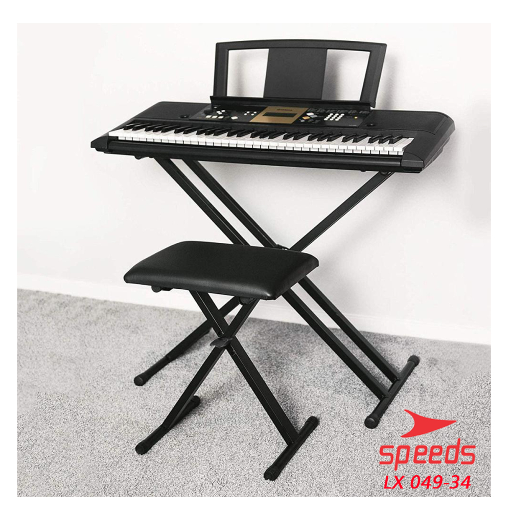 SPEEDS Alat Musik Kursi Lipat Kursi Untuk Piano Kursi Piano Portable Single Untuk Anak dan Dewasa 049-34