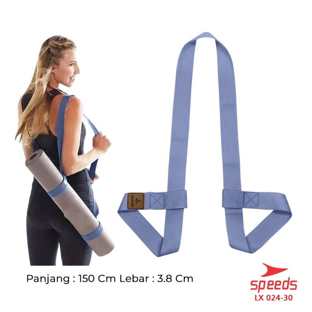 SPEEDS Yoga Mat Tas Sarung Strap Belt Stretch Resistance Band Gym Tali Karet Fitness Power Band Fleksibel Adjustable 024-30