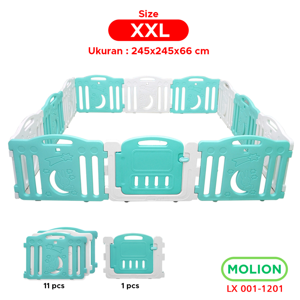 Pagar Anak Pagar Bayi Pagar Mainan Anak Bayi Baby Fence Lengkap dan Kokoh 001-M1201