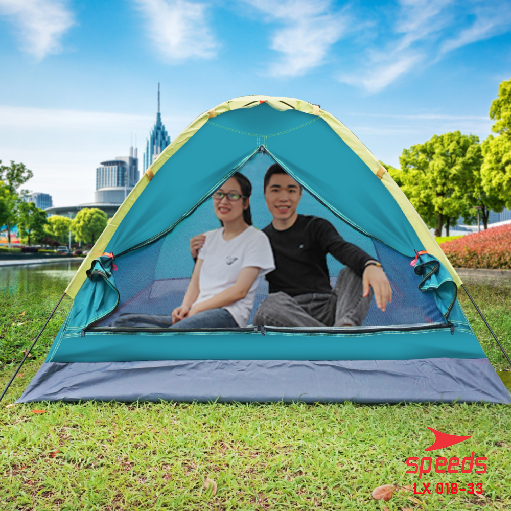SPEEDS Tenda Camping Lipat Manual Tenda Gunung Portable 2-3 Orang Tenda Outdoor 018-33
