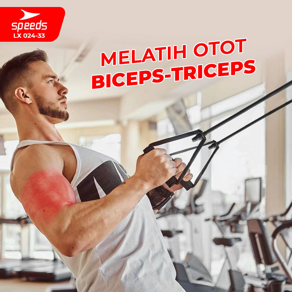 SPEEDS Tali Resistance Elastis Tali Stretching Fitness Resistance Tube Olahraga Gym 024-33