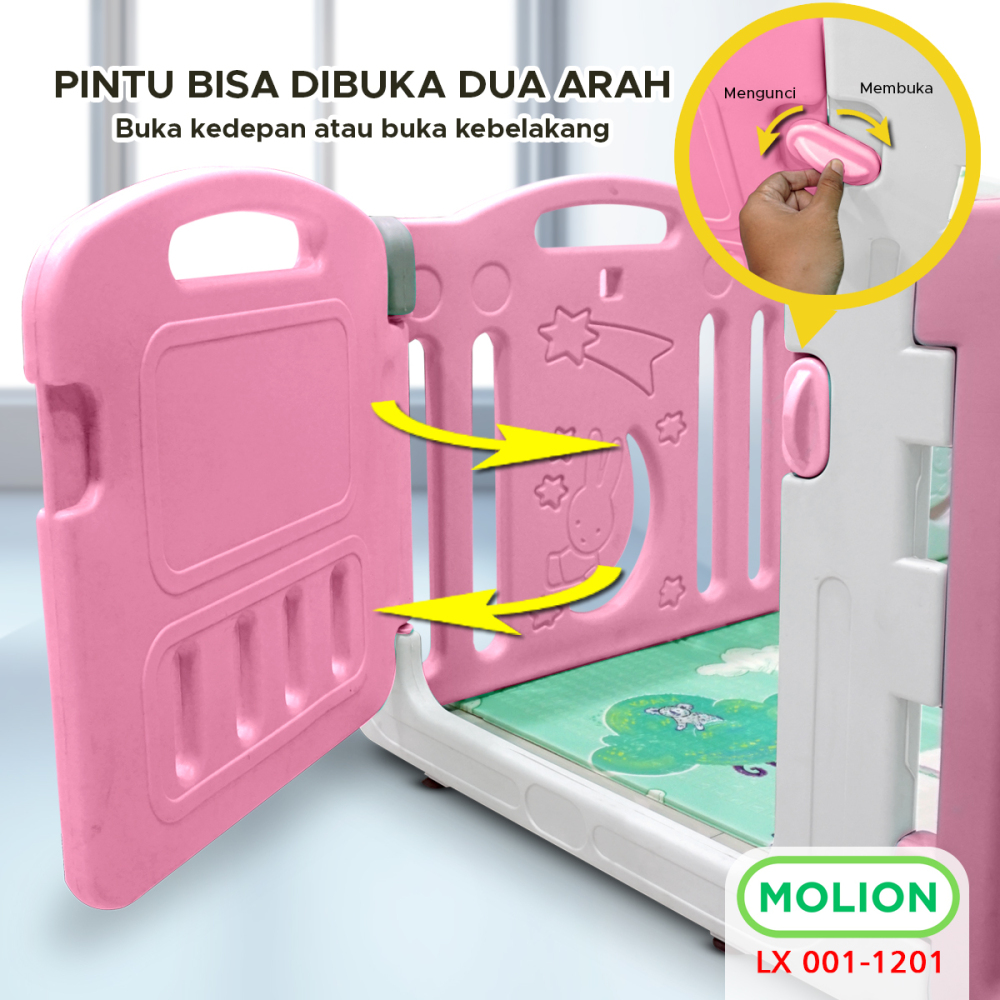 Pagar Anak Pagar Bayi Pagar Mainan Anak Bayi Baby Fence Lengkap dan Kokoh 001-1201