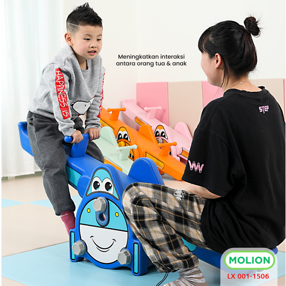 Mainan SNI Jungkat Jungkit Kuda Kudaan Mainan Anak Jungkat Jungkit Rocking Horse Bahan HDPE Jungkat-Jungkit Playground Berstandar 001-M1506