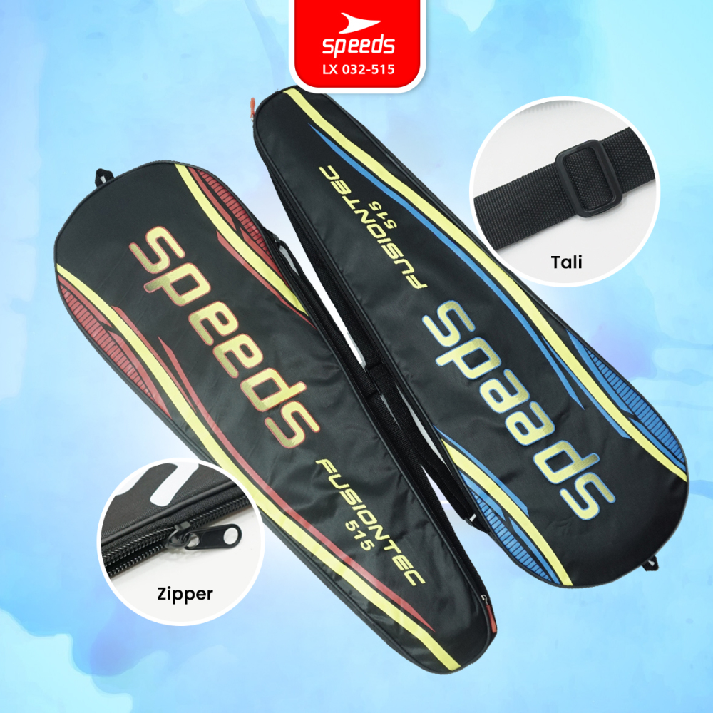 SPEEDS Raket Bulu Tangkis Raket Racket Badminton Original 1 Set isi 2 Pcs Free Tas LX 032-515