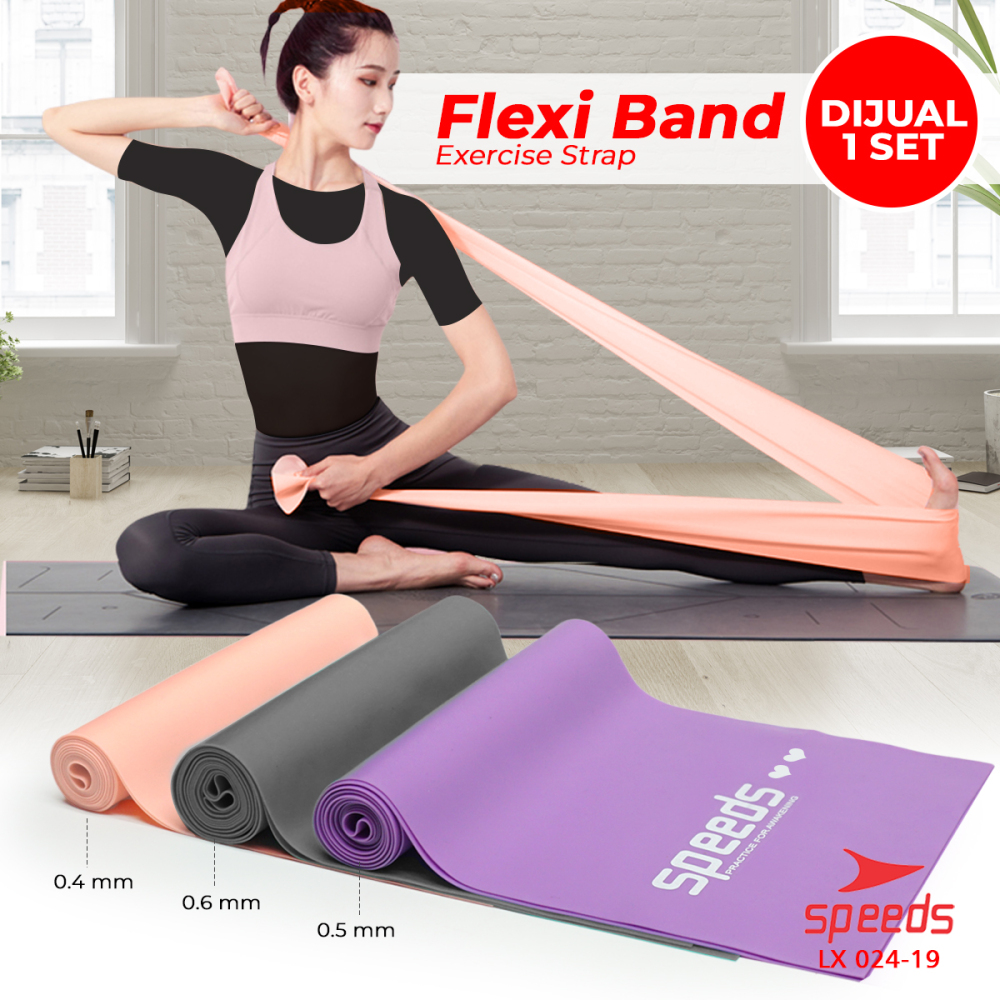 SPEEDS Long Resistance Band Sheet Power Band Flexi Band Olahraga Karet Yoga Gym Fitness 024-19