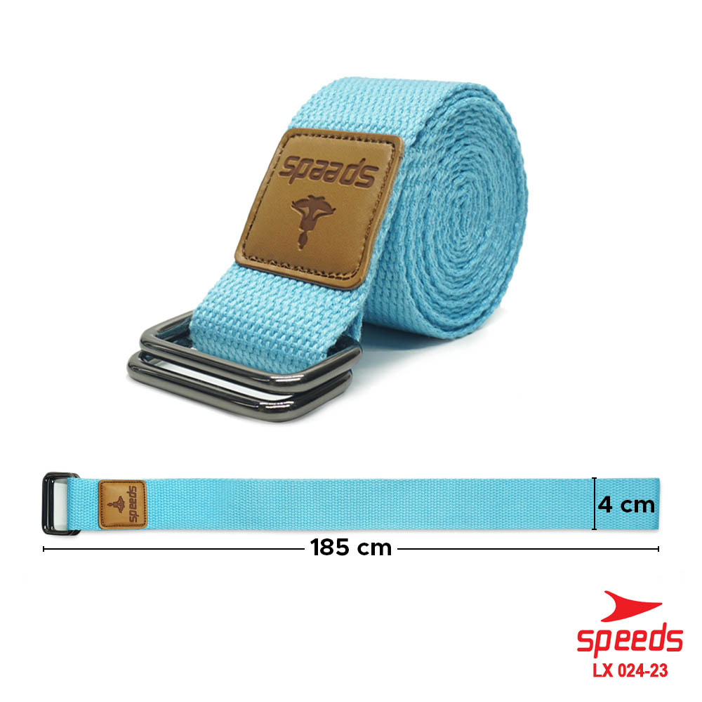 SPEEDS Yoga Strap Yoga Belt Tali Yoga Ring Yoga 185cm Stretching Strap Power Band Resistance Band Anti Slip Karet Fitness Pilates Ringan 024-23