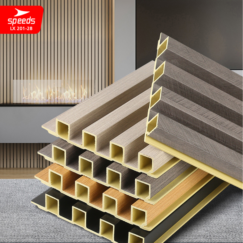 SPEEDS Wallpanel Wood Panel WPC Panel wood Wall panel Composite Dinding Kisi Kisi Kayu Premium LX 201-28