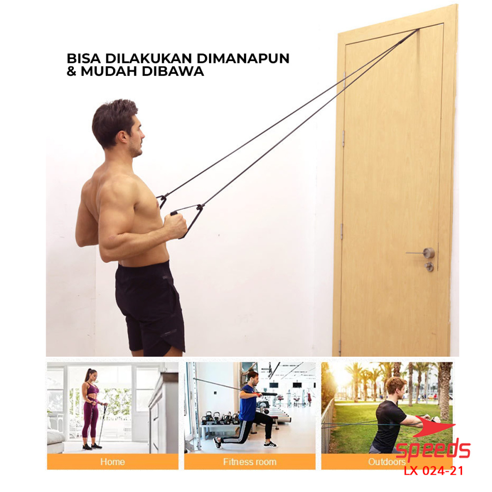 SPEEDS Resistance Band Yoga Resistance 8 Tonik Tube Fitness Pull Up 024-21