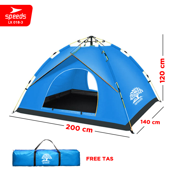 SPEEDS Tenda Camping Tenda Kemah Speeds 2 Orang Lipat Portable Tipe Pyramid Import Original 018-3