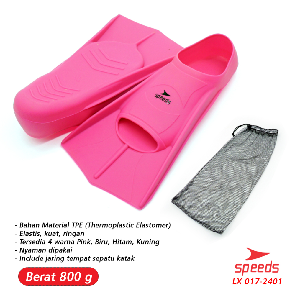 SPEEDS Kaki Katak Sepatu Katak Kodok Fins Fin Renang Selam Diving Snorkeling 017-2401