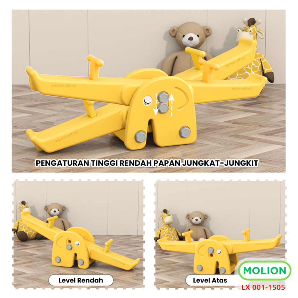 Mainan SNI Jungkat Jungkit Anak Seesaw Prosotan Jungkat-Jungkit Playground Perosotan Kuda Kudaan Berstandar 001-M1503