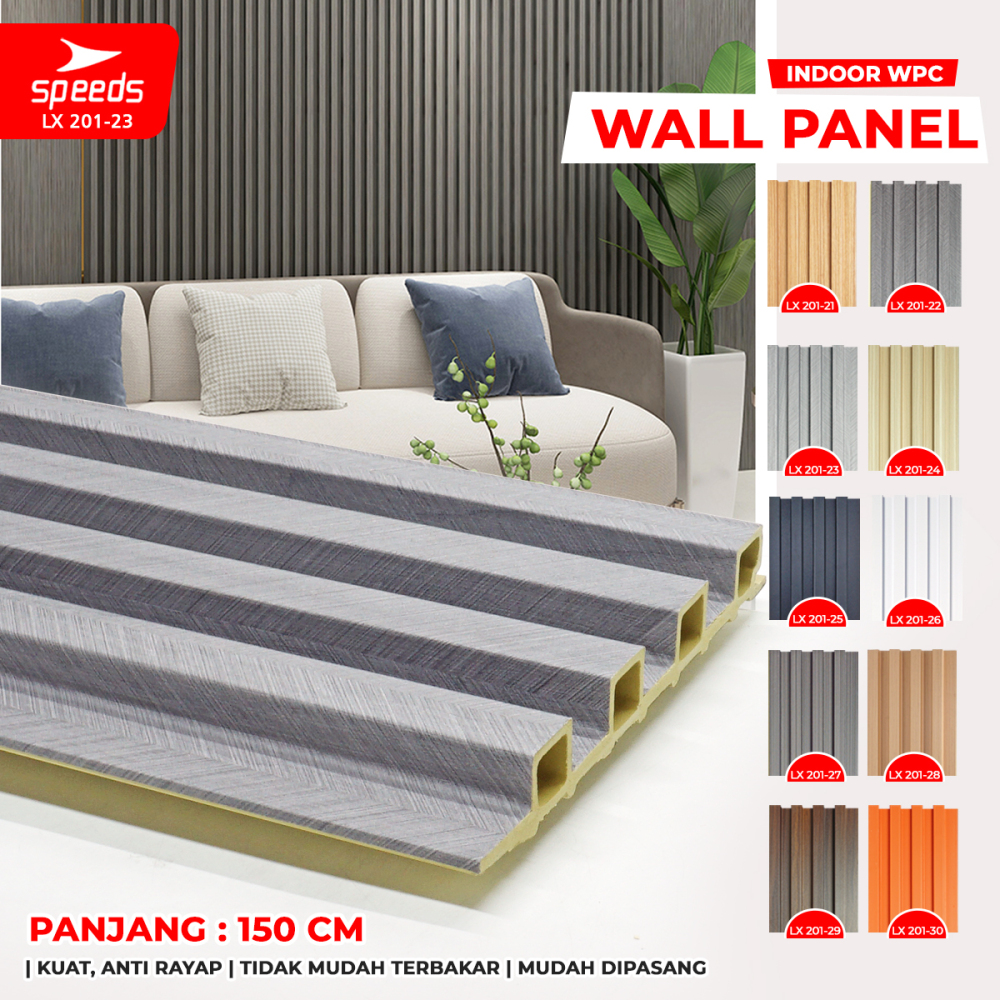 SPEEDS Wallpanel Wood Panel WPC Panel wood Wall panel Premium Dinding Kisi Kayu Wood Mudah 201-23