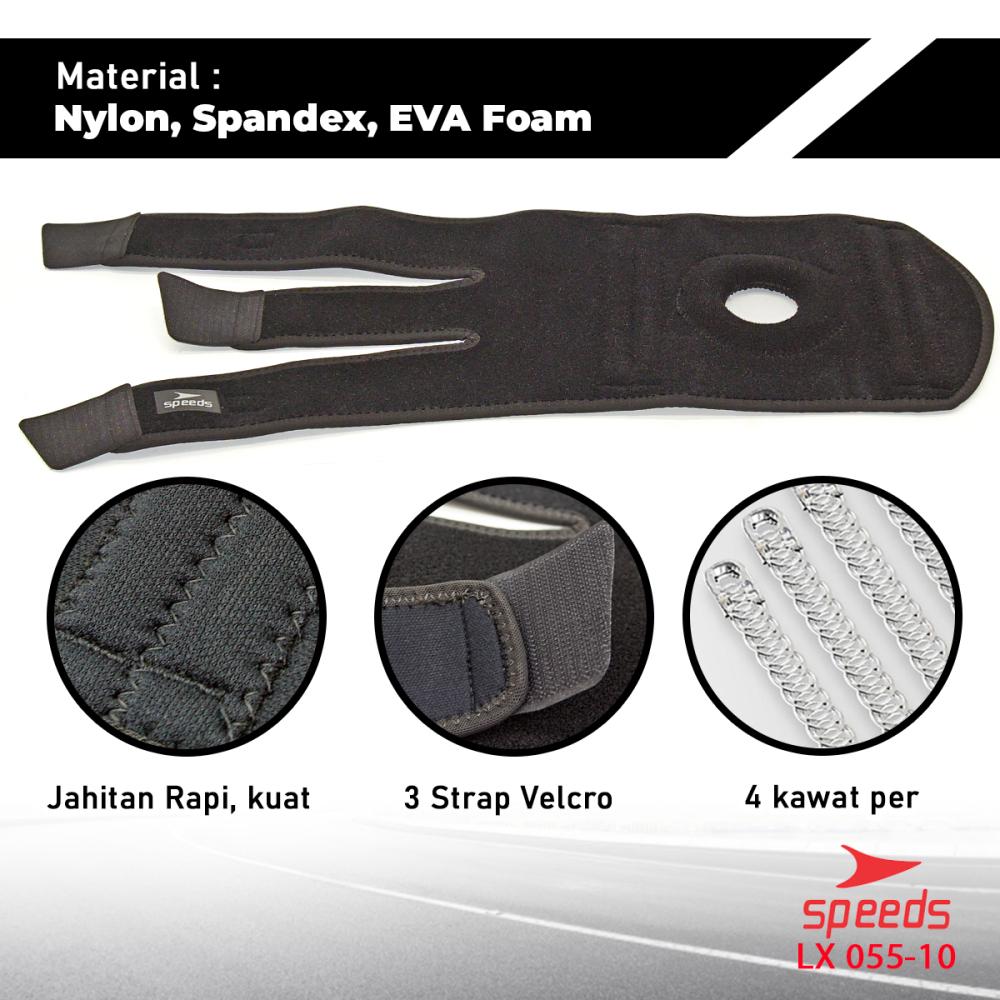 SPEEDS Pelindung Lutut Untuk Perlengkapan fitness Knee Protector 055-10