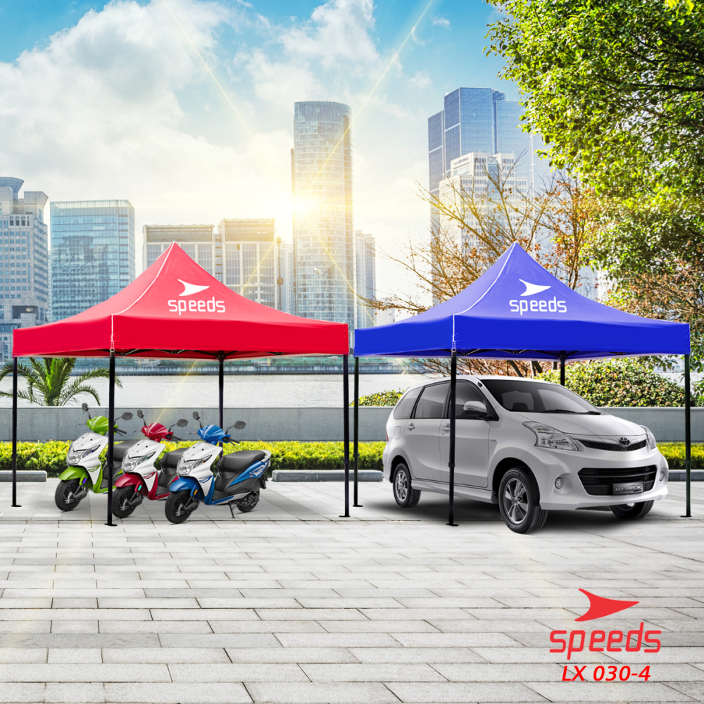 SPEEDS Tenda Lipat 2.5 x 2.5M (16KG) Tenda Bazar Pameran Tenda gazebo Tenda Jualan Otomatis 030-4A