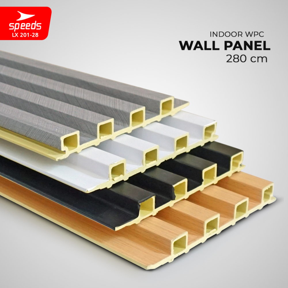 SPEEDS Wallpanel Wood Panel WPC Panel wood Wall panel Composite Dinding Kisi Kisi Kayu Premium LX 201-28
