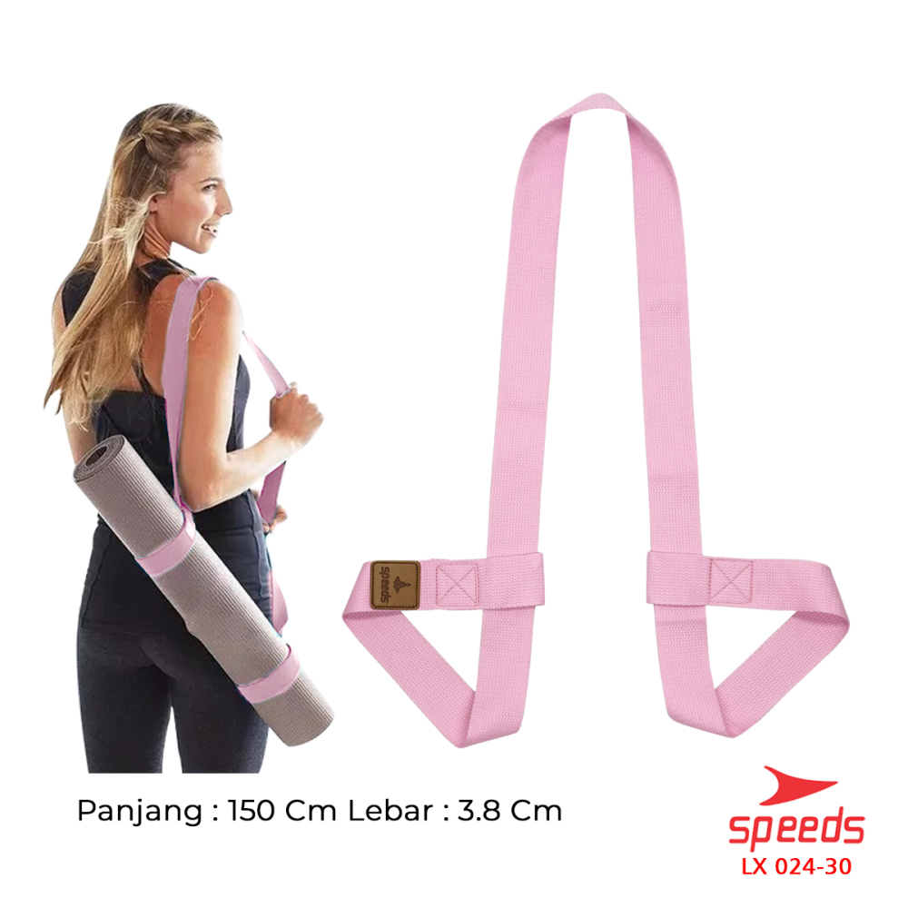 SPEEDS Yoga Mat Tas Sarung Strap Belt Stretch Resistance Band Gym Tali Karet Fitness Power Band Fleksibel Adjustable 024-30