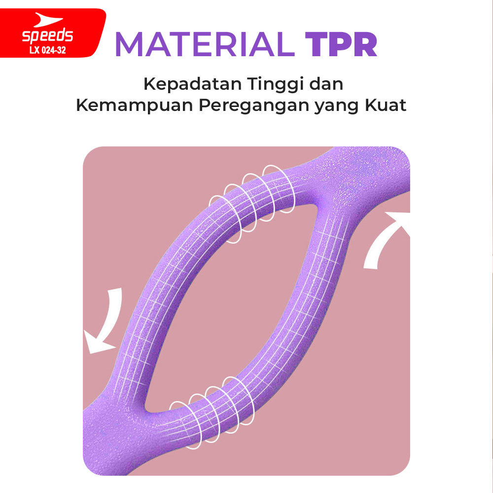SPEEDS SPEEDS Tali Yoga Yoga Pull Rope Yoga Stretch Rope Tali Yoga Latihan Fitness Resistance Band 024-32