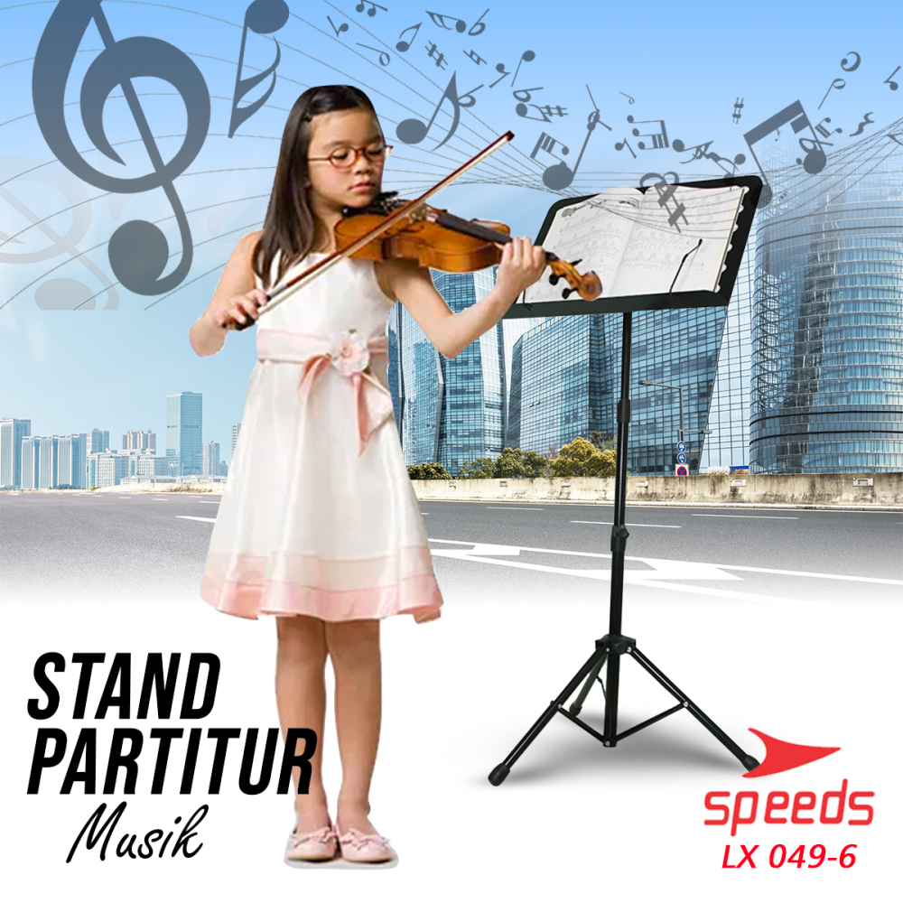SPEEDS Alat Musik Stand Partitur Musik Sheet Stand Book Stand Partitur Besar Untuk Dewasa Buku Musik 049-6