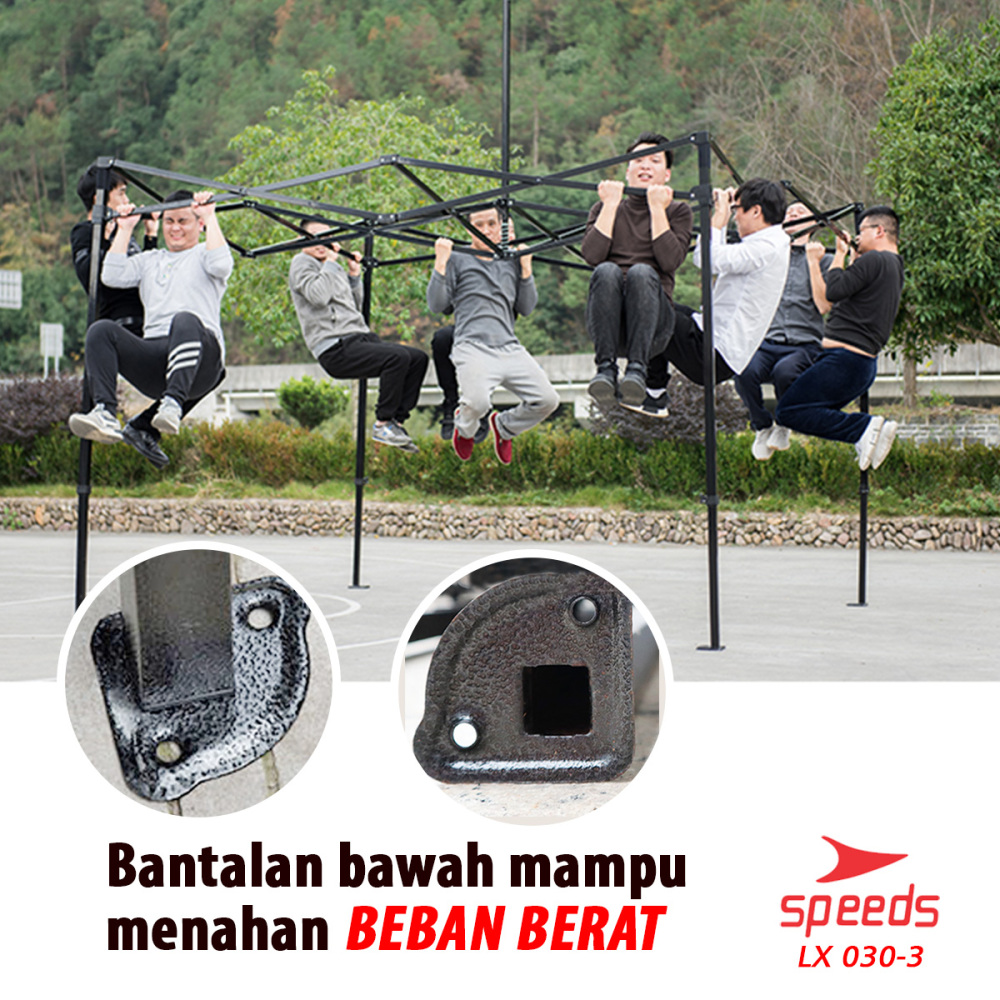 SPEEDS Tenda Lipat ( 2 X 2 M) (18KG) Tenda Bazar Pameran Tenda Gazebo Tenda Jualan Otomatis 030-3A