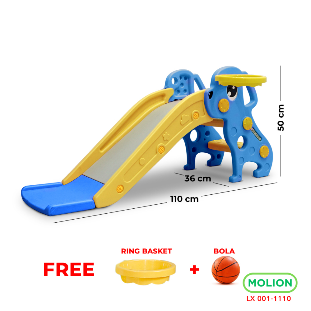 MOLION Prosotan SNI Anak Perosotan Mainan Anak Seluncuran Playground Slide Model Binatang Girrafe Berstandar 001-M1110