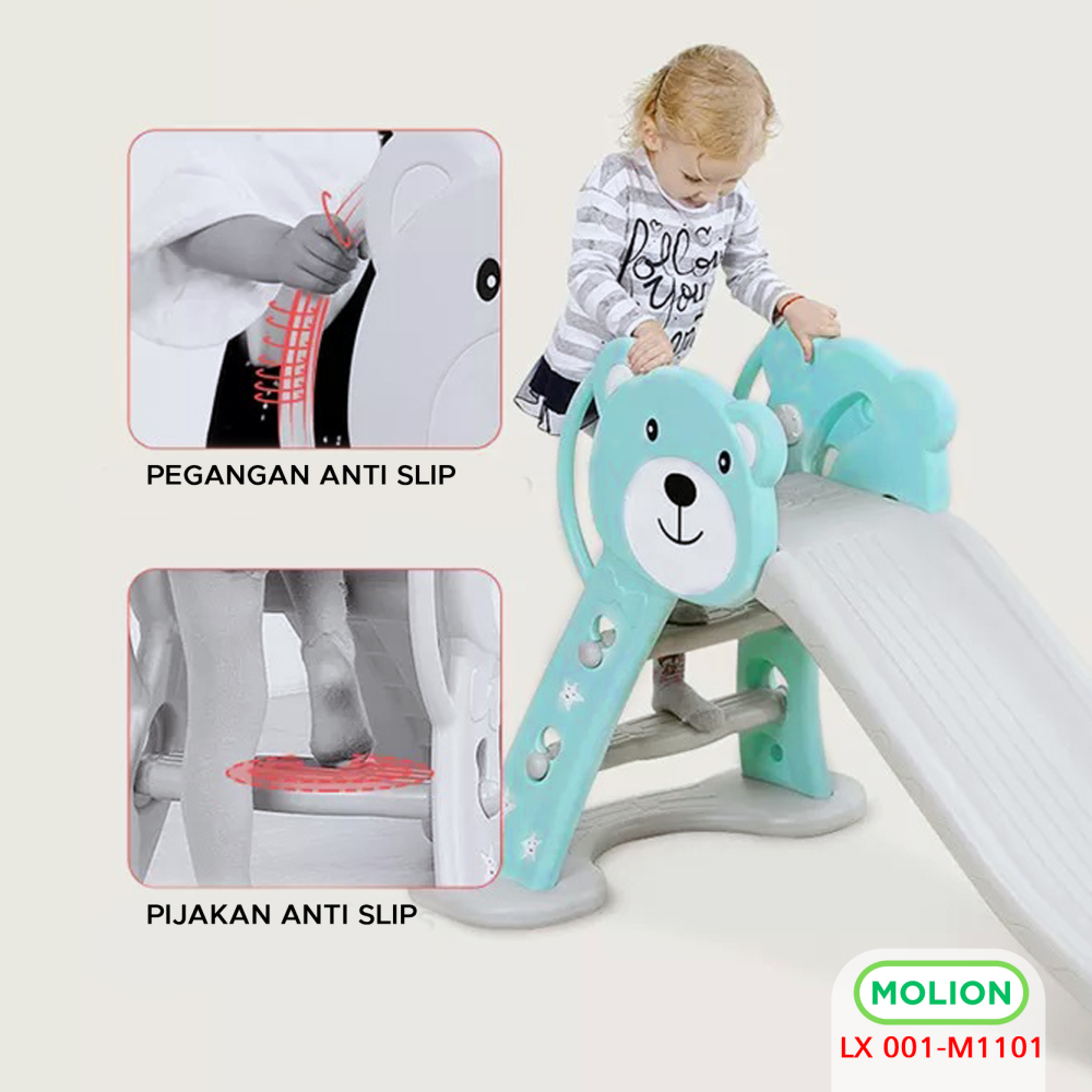 MOLION Mainan SNI Perosotan Anak Papan Seluncur Anak Playground Prosotan BabyFence PlayFence Berstandar 001-M1101
