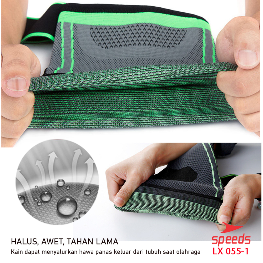SPEEDS Pelindung Pegelangan lutut untuk Perlengkapan Training Fitness Wrist supporter 055-1