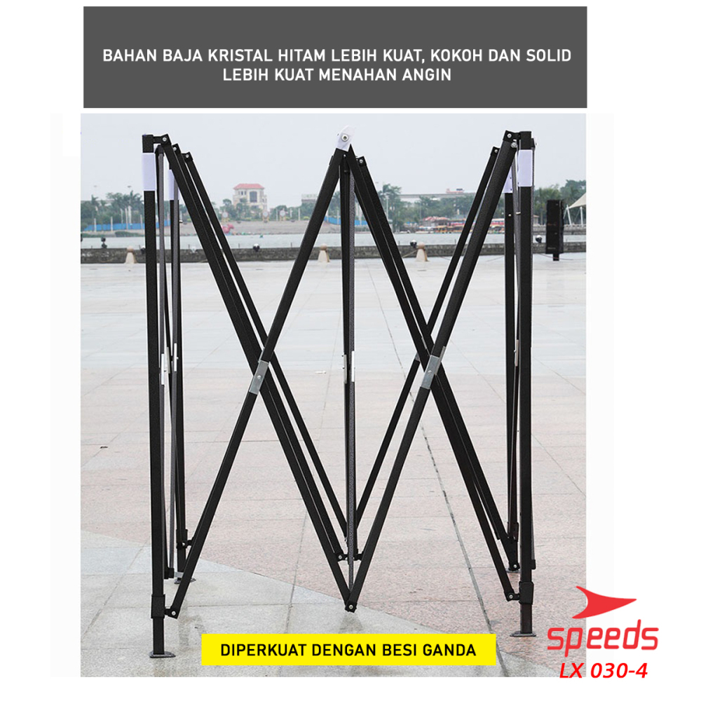 SPEEDS Tenda Lipat 2.5 x 2.5M (16KG) Tenda Bazar Pameran Tenda gazebo Tenda Jualan Otomatis 030-4A