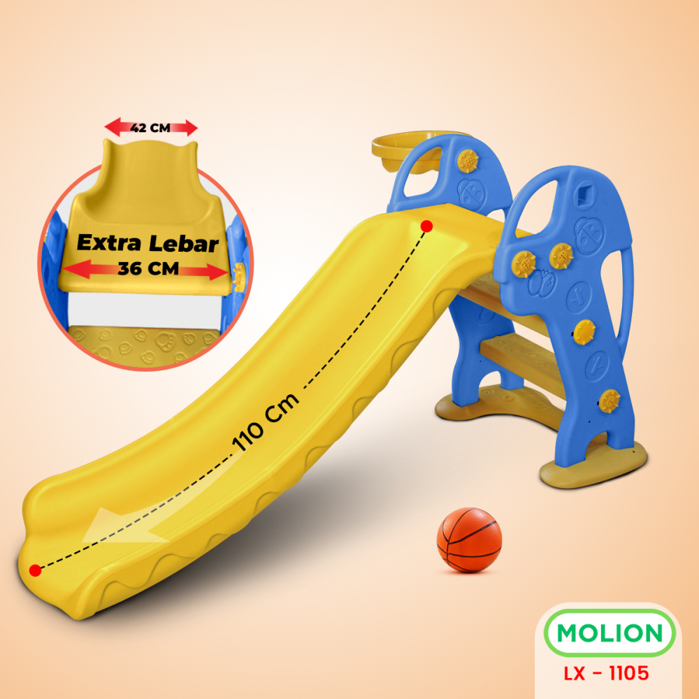 MOLION Mainan SNI Perosotan Anak Mainan Seluncuran Prosotan Kuda Kudaan Playground Slide HDPE Berstandar 001-M1105