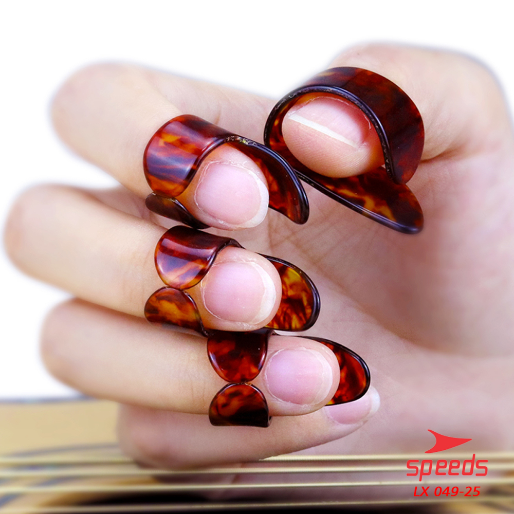 SPEEDS Pick Gitar Alat Musik Pick Finger Celluloid Pemetik Gitar Akustik Elektrik 049-25