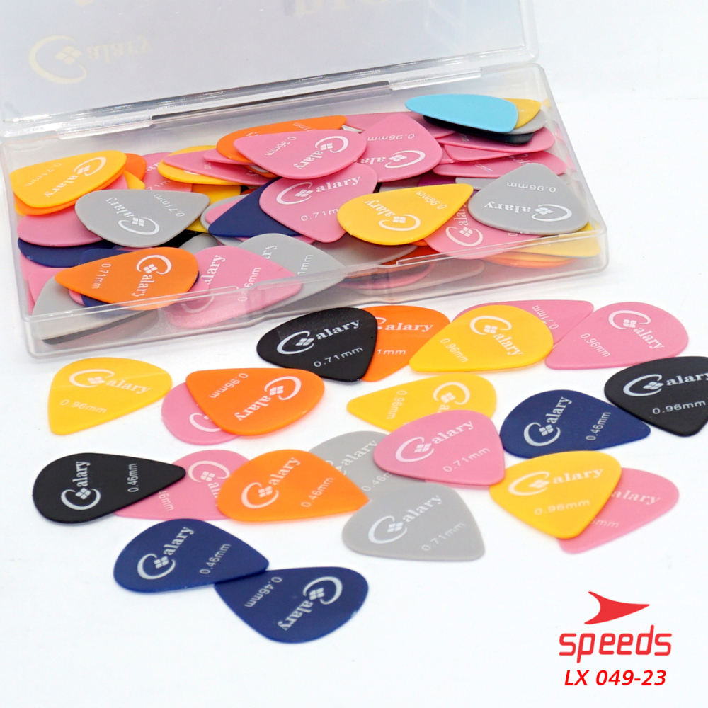 SPEEDS Pick Gitar Alat Musik Celluloid Murah Pemetik Gitar Akustik 0.46, 0.71, 0.96 mm 049-23