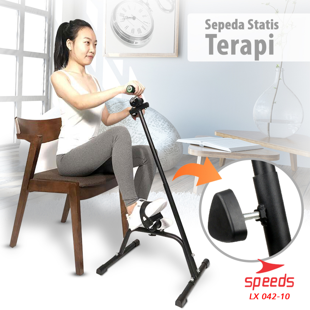 SPEEDS Sepeda Statis Terapi Pedal Exerciser Sepeda Terapi Untuk Kaki dan Tangan, Stroke 042-10